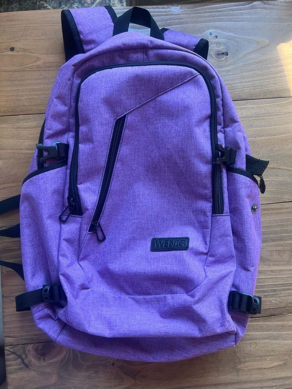 WENIG Anti-Theft Waterproof Laptop Backpack with USB Charging Port